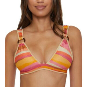 by Rebecca Virtue Women's Standard Canyon Sunset Halter Bikini Top, Adjustabl...